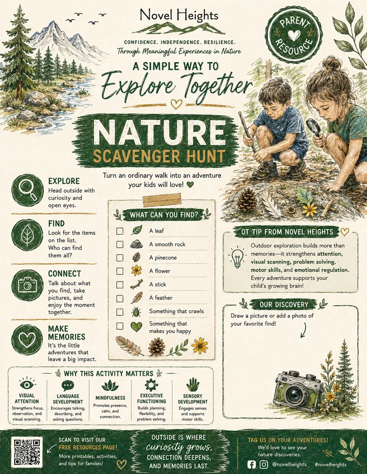 Nature scavenger hunt parent resource preview